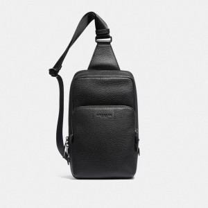 Borsa Crossbody Uomo Coach Gotham Pack Nere Rame | ITHAC219