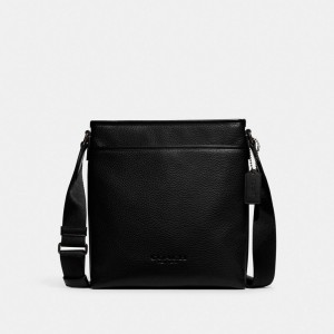 Borsa Crossbody Uomo Coach Gotham Slim Crossbody Nere | ITJPV220