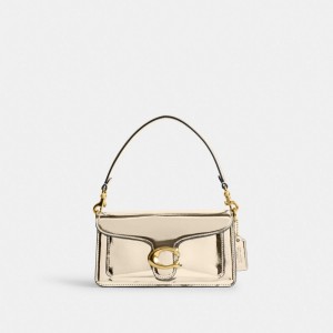 Borsa a Tracolla Donna Coach Tabby 12 In Metallic Oro | ITBER903