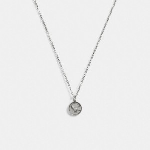 Collana Donna Coach Sterling Coin Pendant Argento | ITBEX596