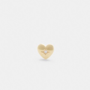 Earring Donna Coach 14 K Heart Single Stud Oro | ITKOS533