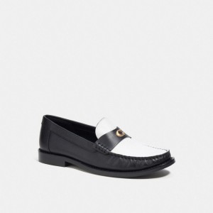 Loafer Donna Coach Jolene Nere Bianche | ITNWE335