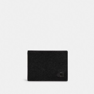 Portafoglio Uomo Coach Slim Billfold Nere | ITPJC246