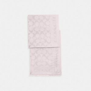 Sciarpa Donna Coach Signature Stole Rosa | ITKON654