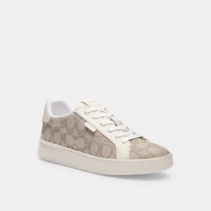 Sneakers Donna Coach Lowline Low Top Grigie | ITGSG374