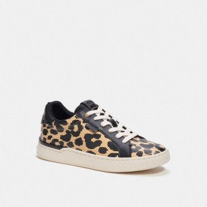 Sneakers Donna Coach Lowline Low Top With Print Leopardate | ITLIL378