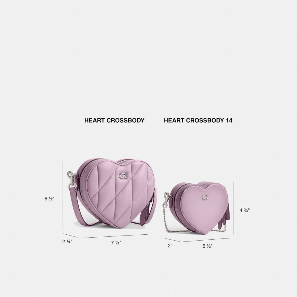 Borsa Crossbody Donna Coach Heart 14 Bianche | ITAHC786