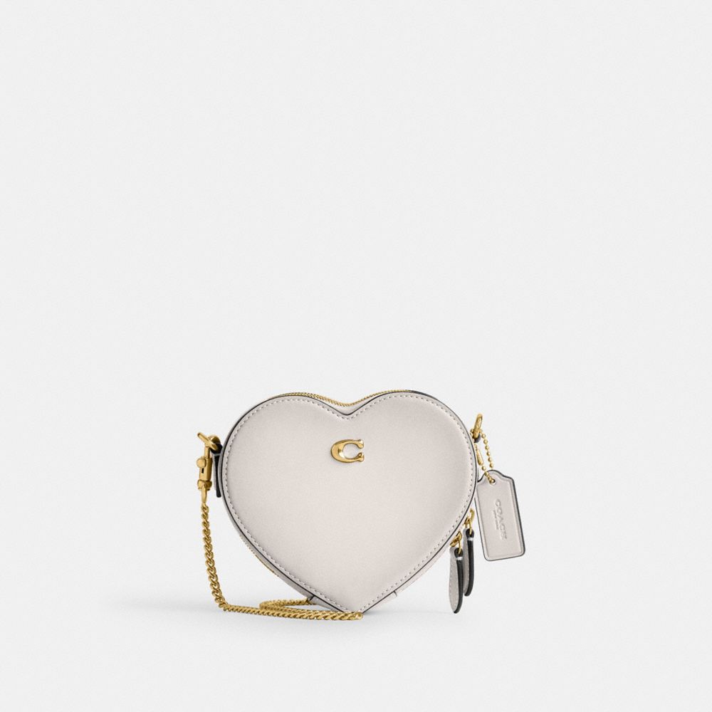 Borsa Crossbody Donna Coach Heart 14 Bianche | ITAHC786