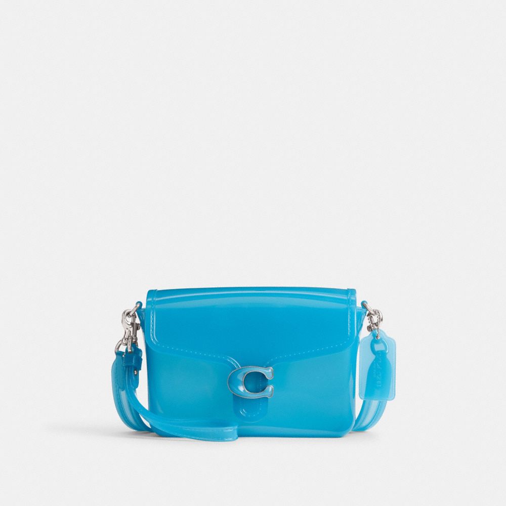 Borsa Crossbody Donna Coach Jelly Tabby Argento Blu | ITHAM791