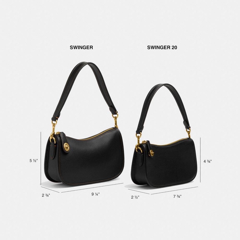 Borsa Crossbody Donna Coach Swinger 20 Marroni | ITNWS803