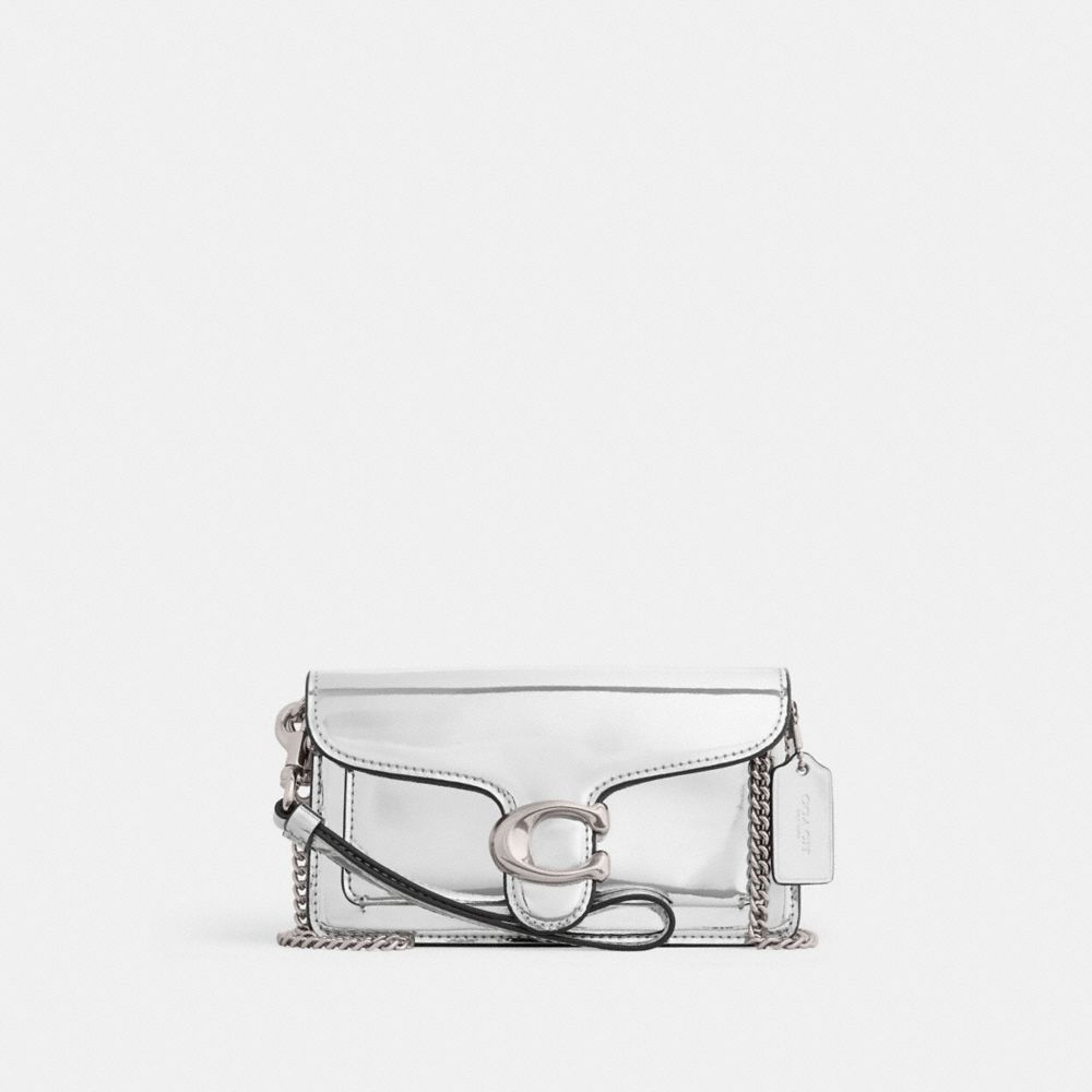 Borsa Crossbody Donna Coach Tabby In Metallic Argento Argento | ITLIK809