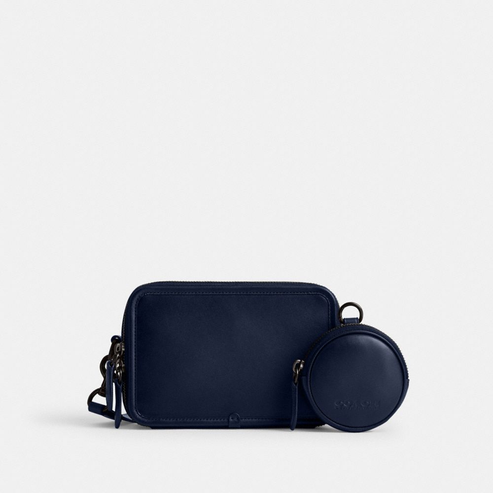 Borsa Crossbody Uomo Coach Charter With Hybrid Pouch Blu Profondo | ITDFL216