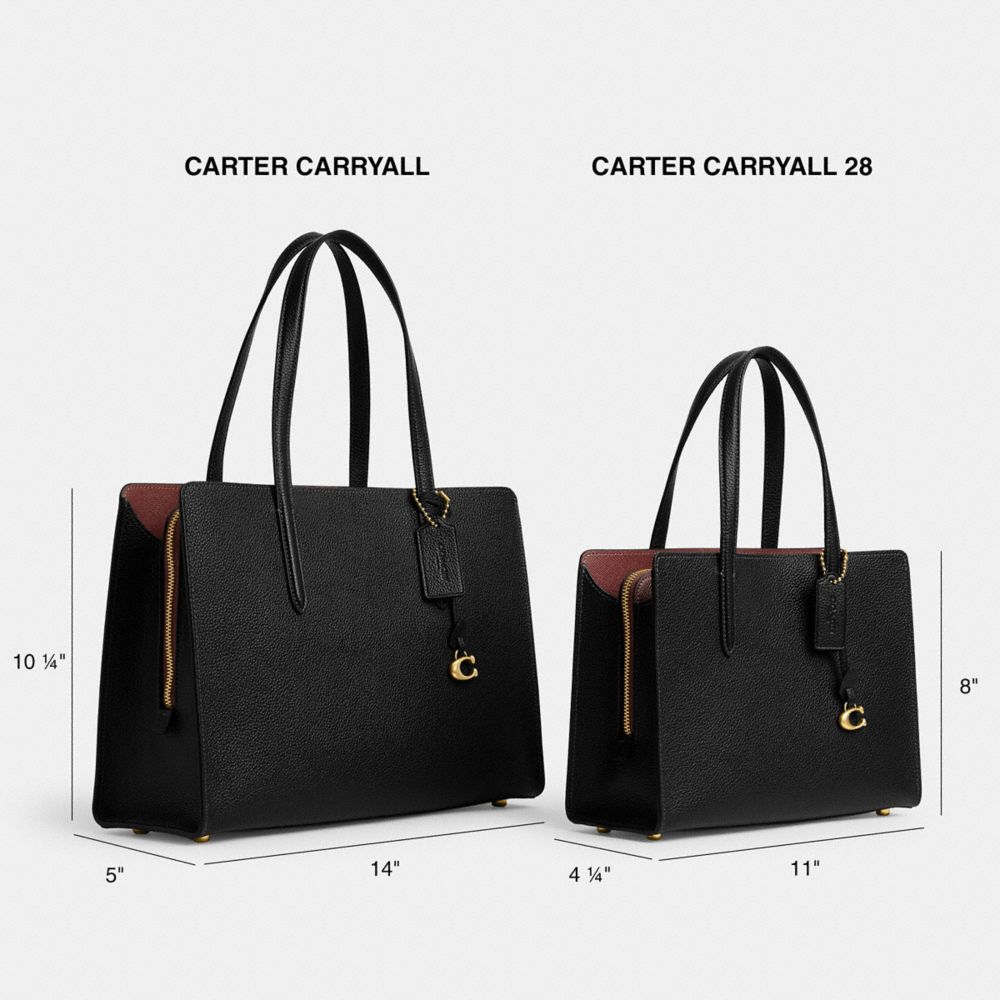 Borsa a Mano Donna Coach Carter Carryall Nere | ITQMP828