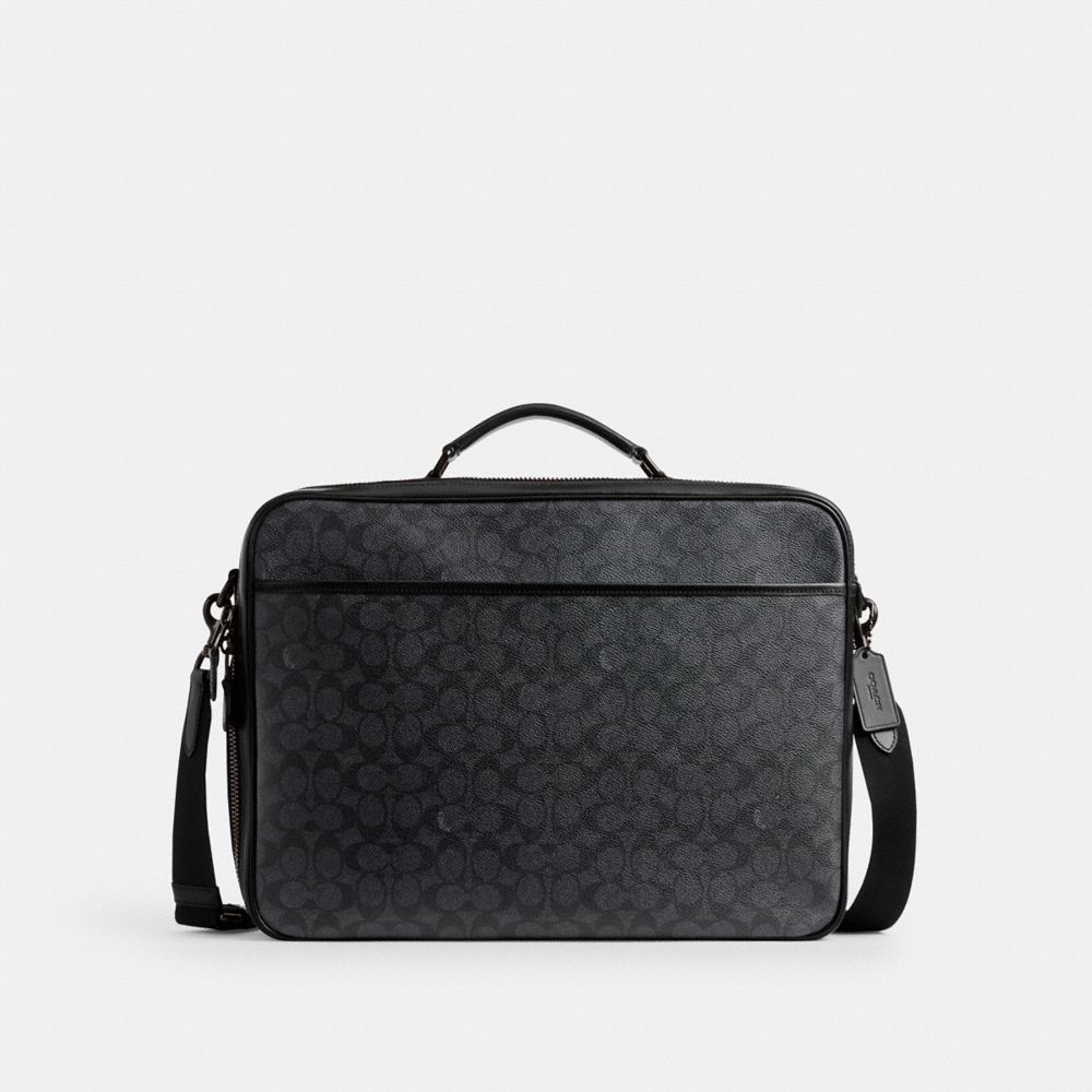 Borsa a Mano Uomo Coach Gotham Convertible Brief In Signature Canvas Grigie | ITNWR228