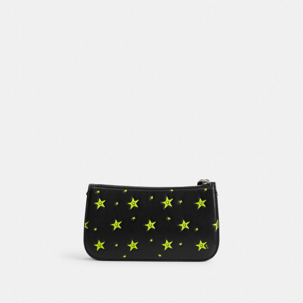 Borsa a Tracolla Donna Coach Cosmic Penn With Star Print Argento Nere | ITJPK863