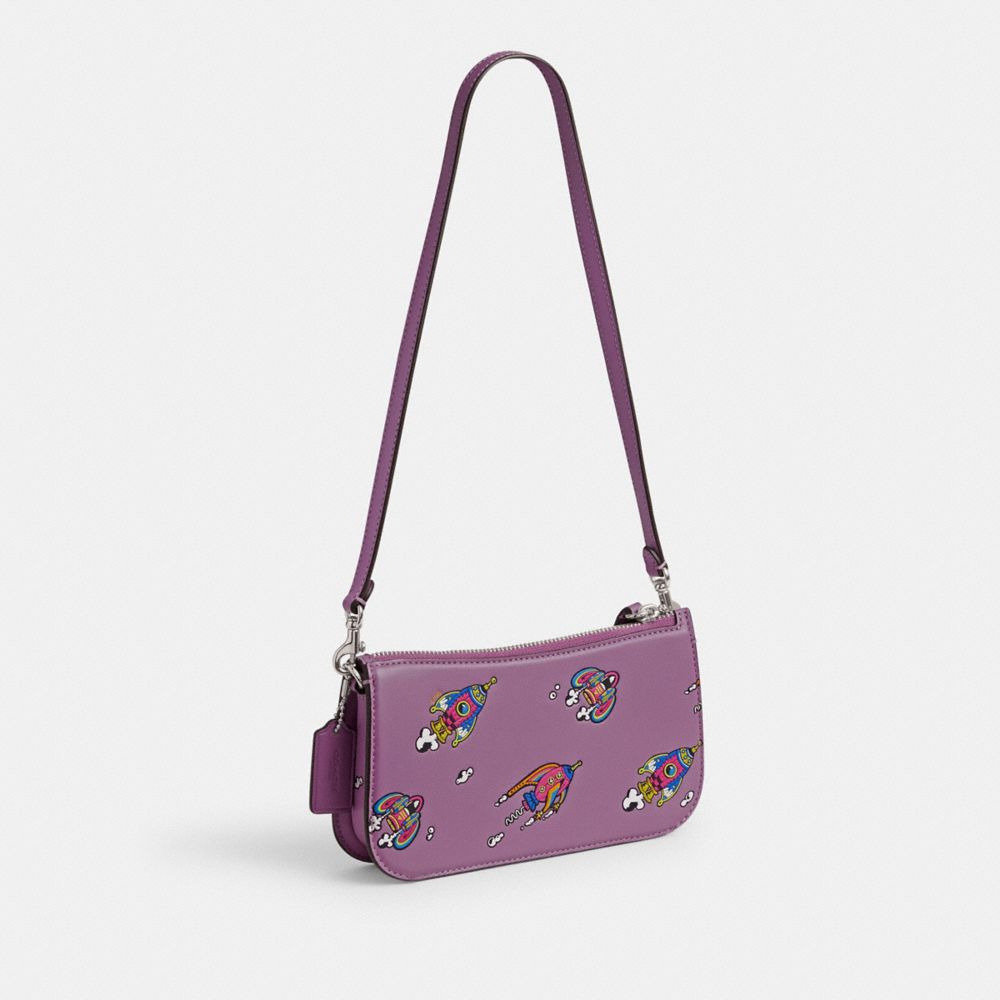 Borsa a Tracolla Donna Coach Cosmic Penn With Rocket Print Argento Viola Colorate | ITKOJ862