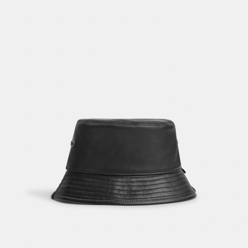 Cappello Donna Coach Leather Bucket Nere | ITLIO638