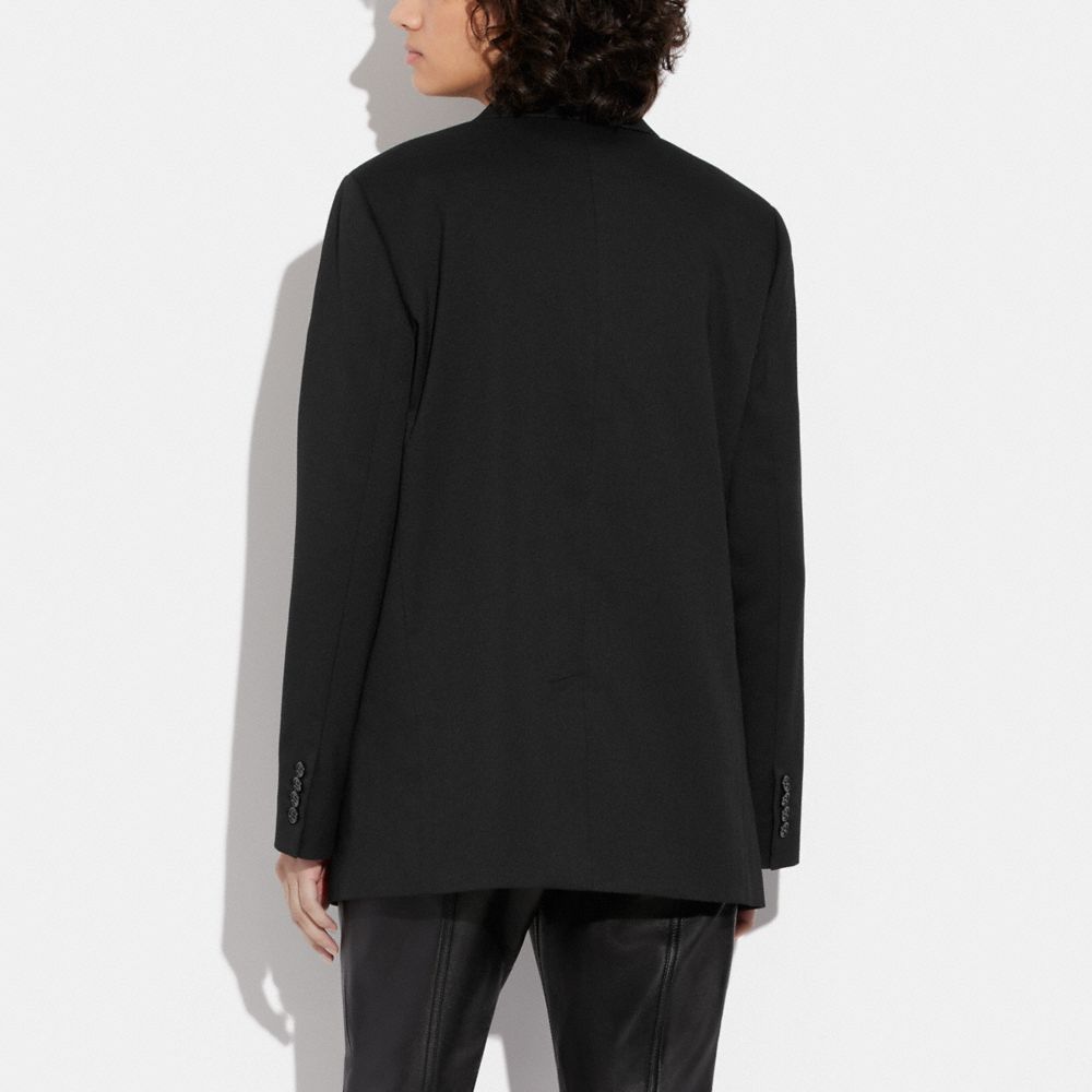 Cappotto Donna Coach Relaxed Blazer With Signature Lining Nere | ITHAP396