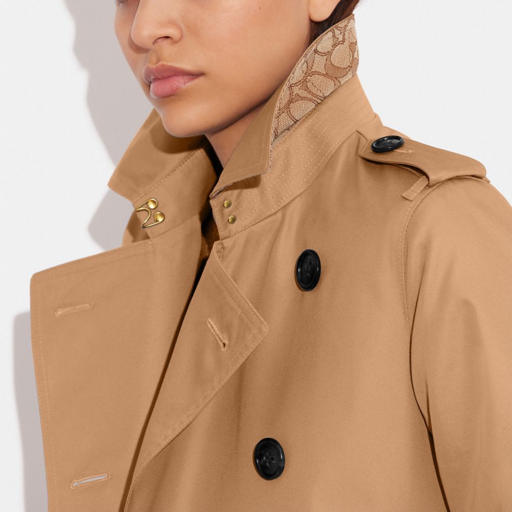 Cappotto Donna Coach Trench Khaki | ITSGF400