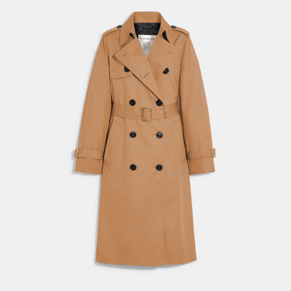 Cappotto Donna Coach Trench Khaki | ITSGF400