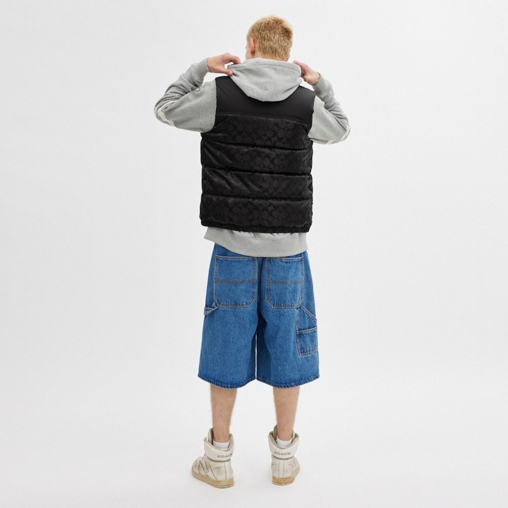 Cappotto Uomo Coach Signature Puffer Vest Nere | ITTCR147