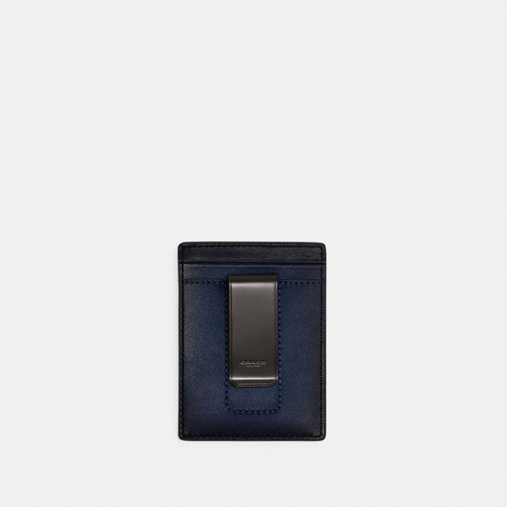 Custodia Per Carte Uomo Coach Money Clip Blu Profondo | ITEBR201