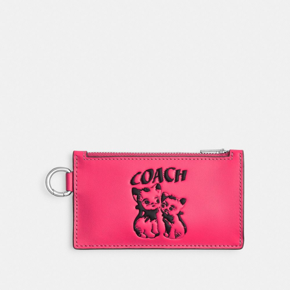 Custodia Per Carte Uomo Coach The Lil Nas X Drop Zip Fucsia Chiaro | ITRVP207