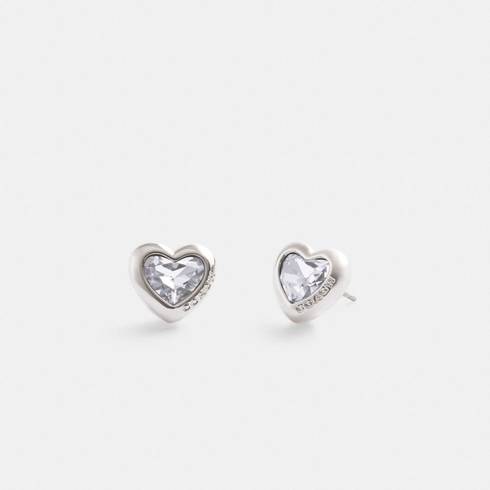 Earring Donna Coach Heart Stud Argento | ITCTN546