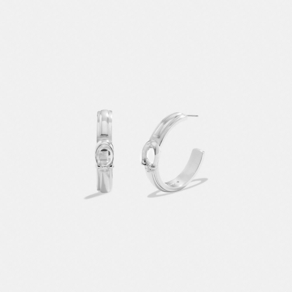 Earring Donna Coach Tabby Hoop Argento | ITWNK566