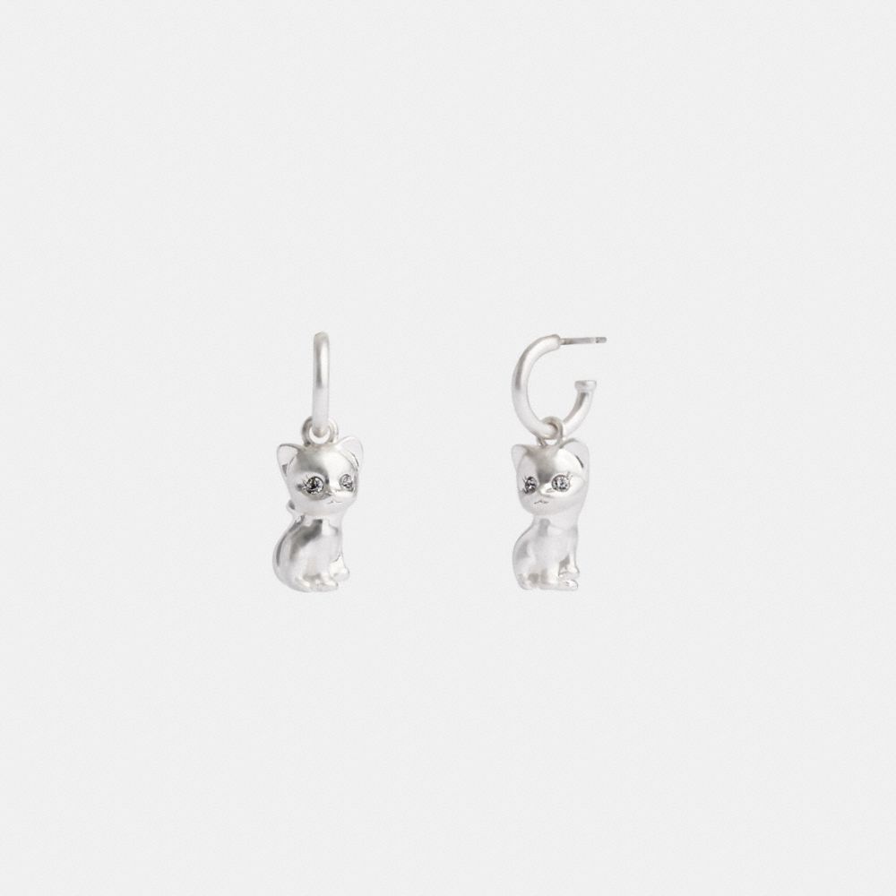 Earring Donna Coach The Lil Nas X Drop Cat Huggie Argento | ITQMZ568