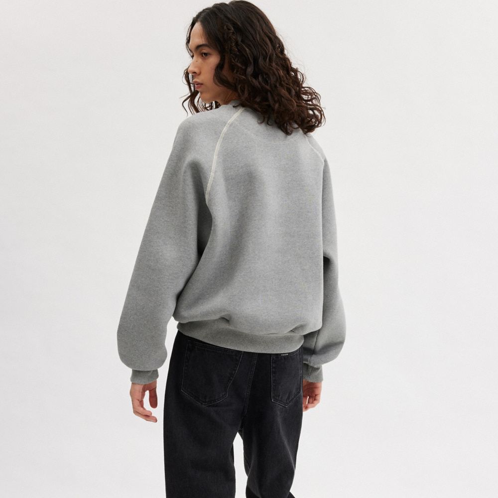 Felpa Donna Coach Rexy Crewneck Grigie | ITMQC489