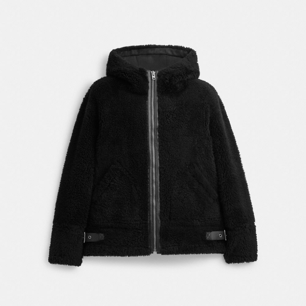 Giacca Uomo Coach Reversible Shearling Nere | ITILH159