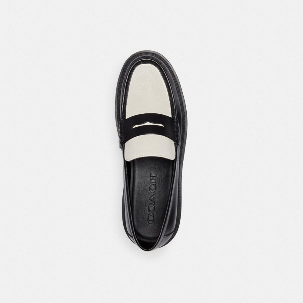 Loafer Uomo Coach Cooper Nere Bianche | ITDFV112