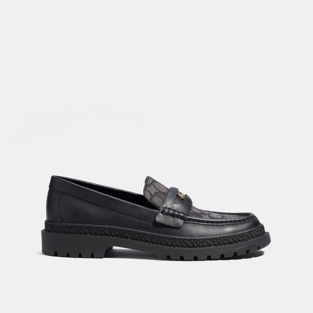 Loafer Uomo Coach With Signature Jacquard And Signature Coin Nere | ITJPM116