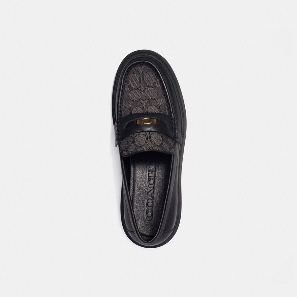 Loafer Uomo Coach With Signature Jacquard And Signature Coin Nere | ITJPM116