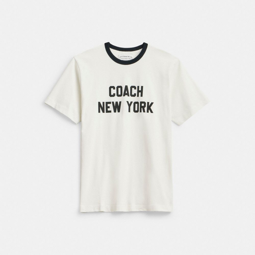 Magliette Donna Coach New York Bianche | ITDFO503