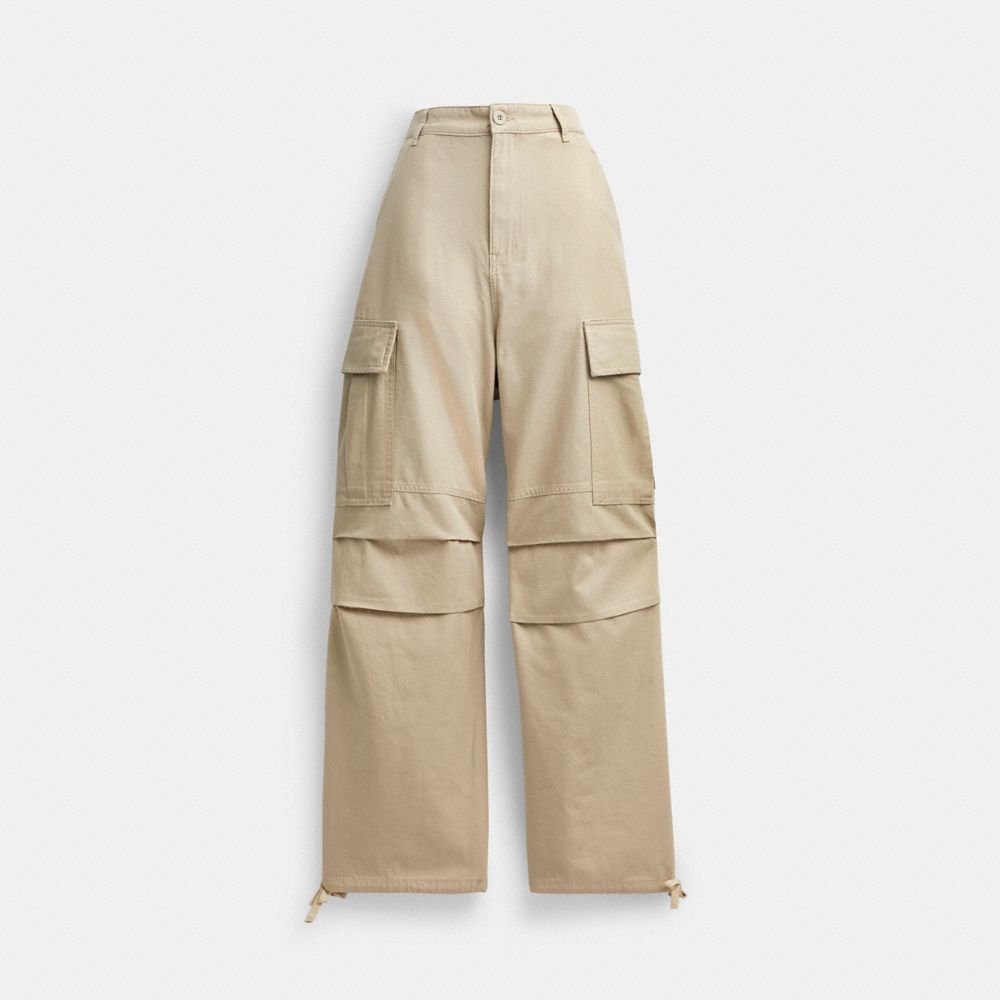 Pantaloni Donna Coach Cargo Khaki | ITDFA451