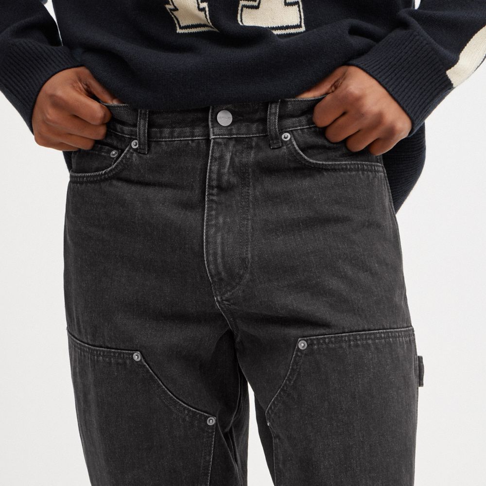 Pantaloni Uomo Coach Taper Jeans Nere | ITLIM170