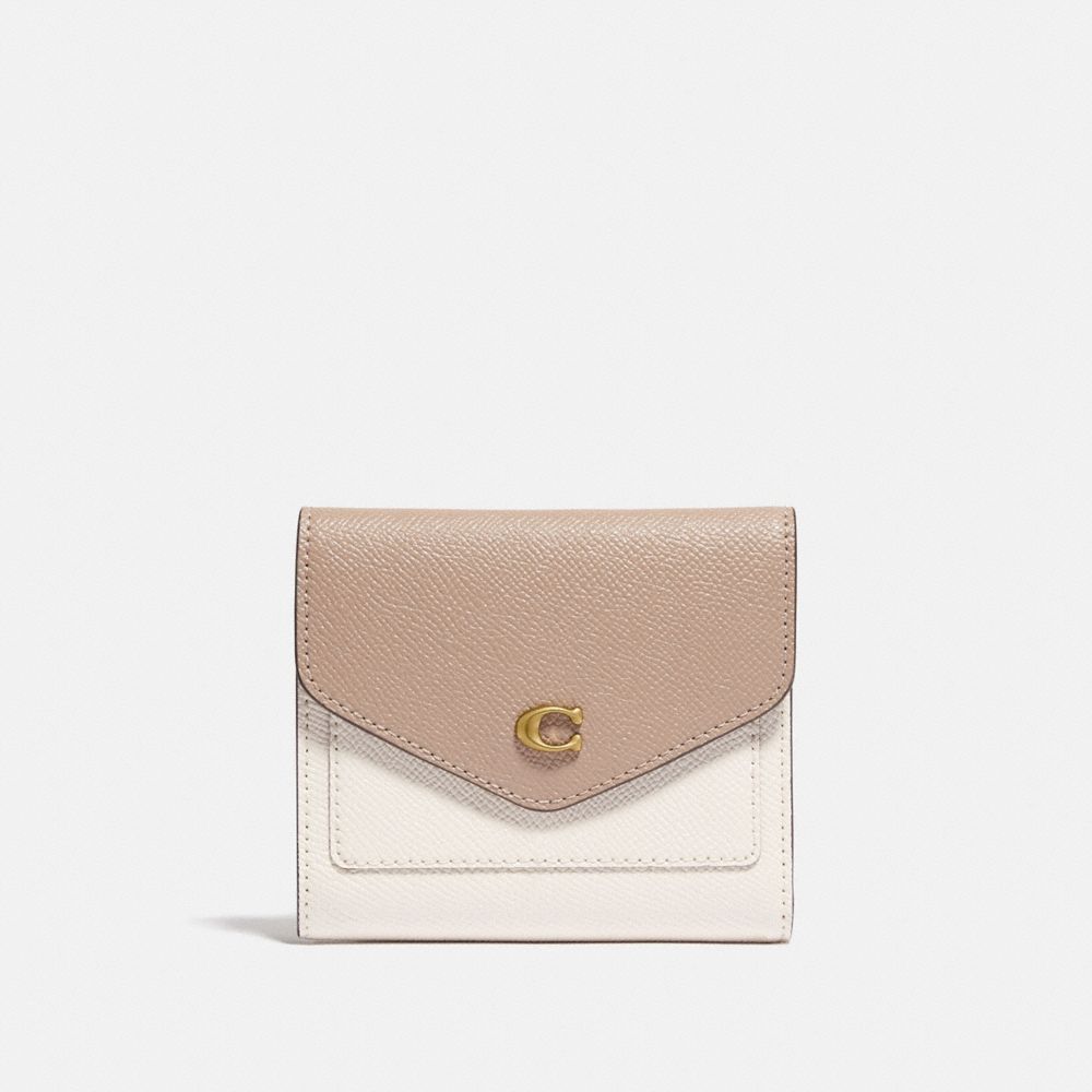 Portafoglio Donna Coach Wyn Small In Colorblock Grigie Marroni Colorate | ITWNT985