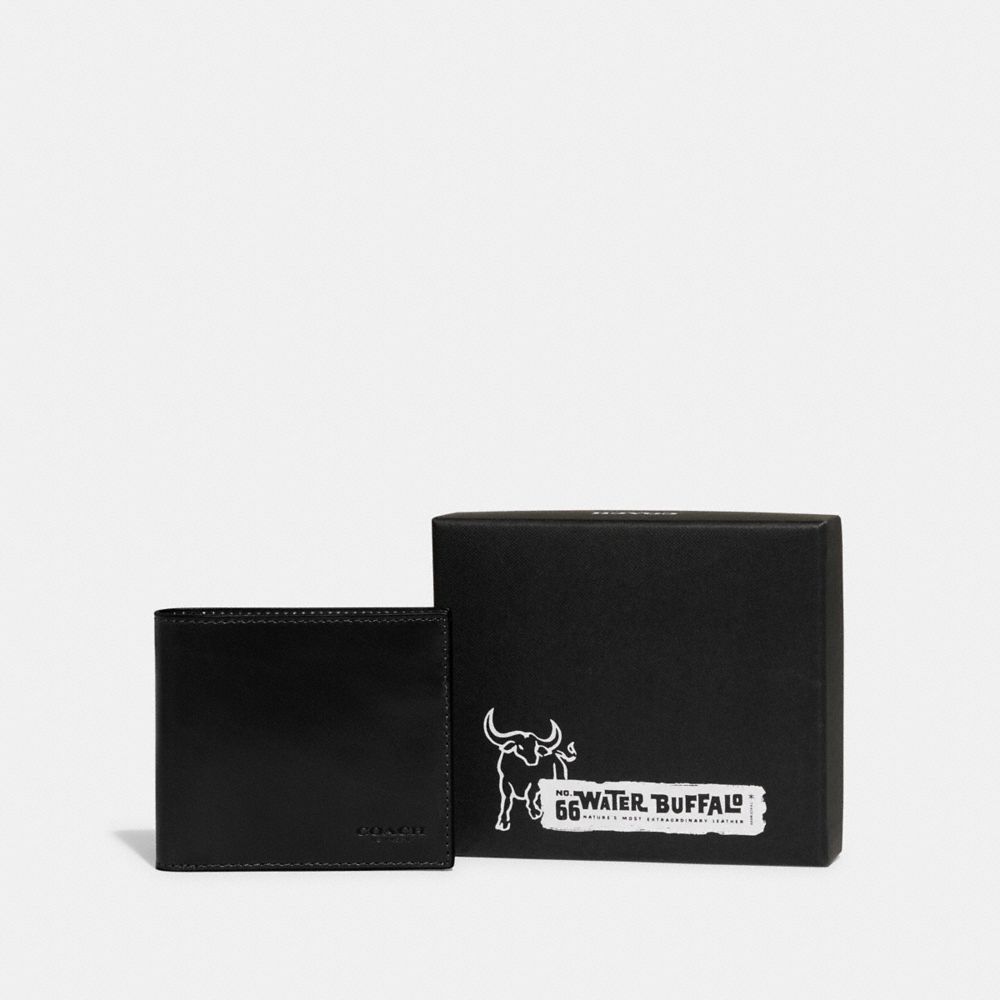 Portafoglio Uomo Coach Boxed Double Billfold Nere | ITFDK242