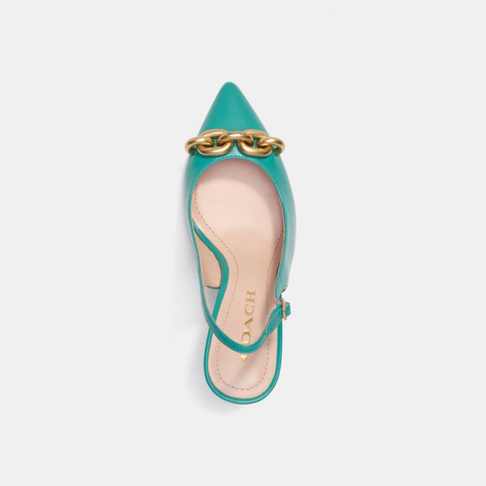 Sandali Donna Coach Sadie Slingback Pump Verdi Chiaro | ITEBN357