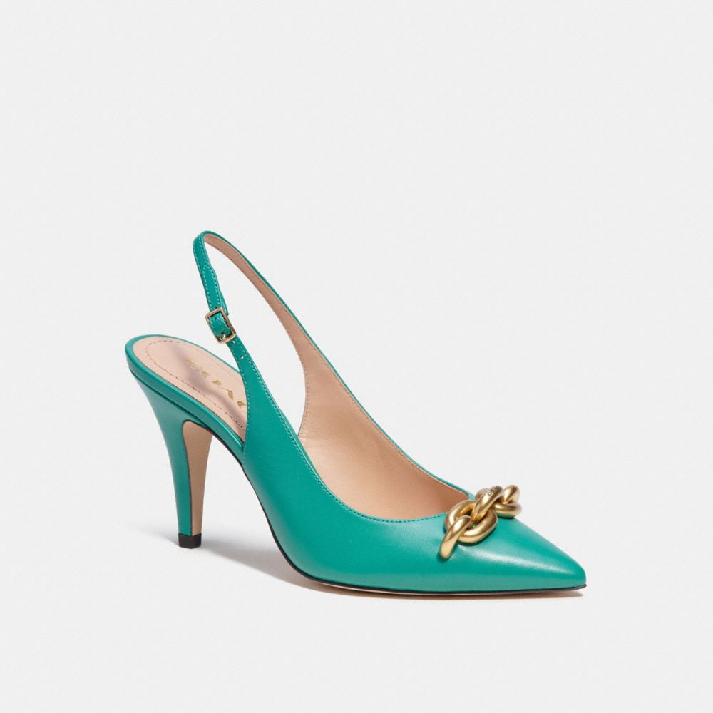 Sandali Donna Coach Sadie Slingback Pump Verdi Chiaro | ITEBN357