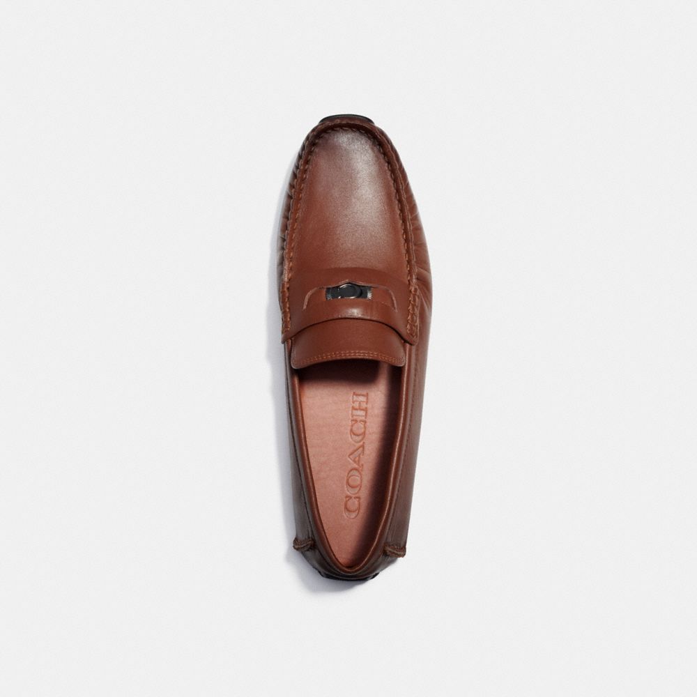 Scarpe Casual Uomo Coach Signature Coin Driver Marroni | ITAHX110