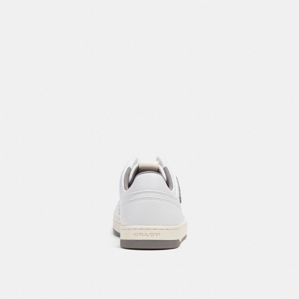 Sneakers Donna Coach C201 Low Top Bianche Grigie | ITUZU366