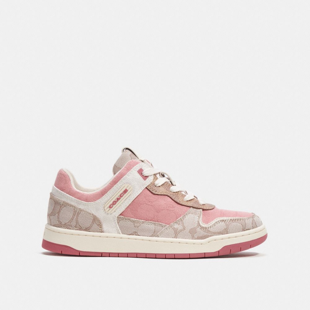 Sneakers Donna Coach C201 Low Top In Signature Grigie | ITOKO368