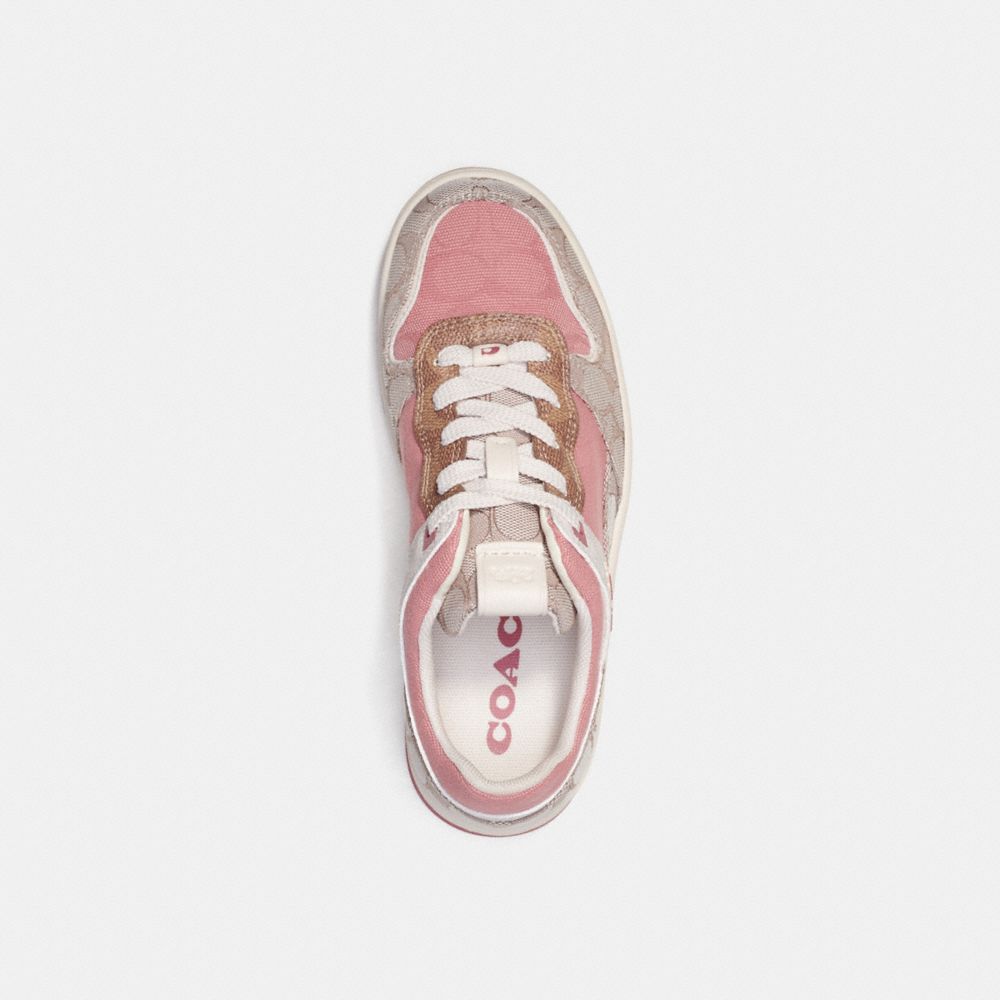 Sneakers Donna Coach C201 Low Top In Signature Grigie | ITOKO368