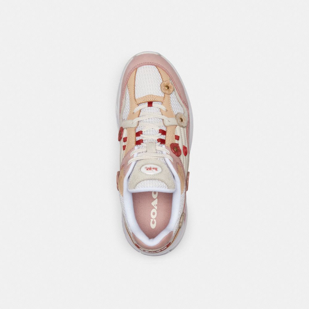 Sneakers Donna Coach C301 With Tea Rose Rosa Chiaro | ITFDF373