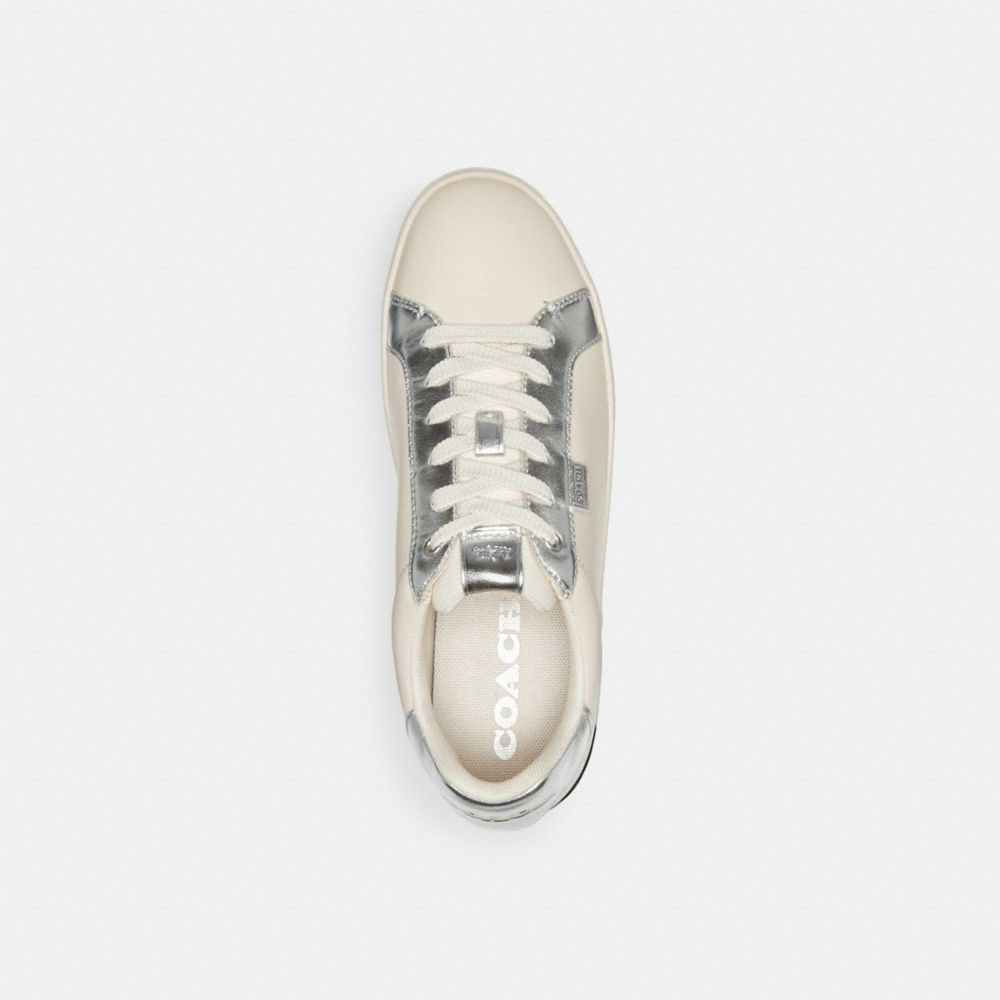 Sneakers Donna Coach Lowline Low Top Argento | ITKOK377