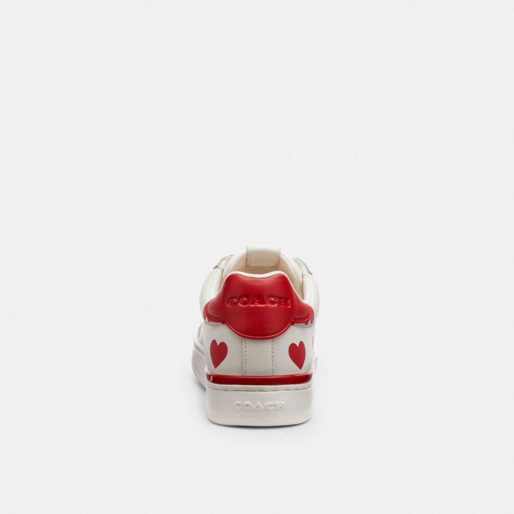 Sneakers Donna Coach Lowline Low Top With Valentine's Print Rosse | ITXYX380