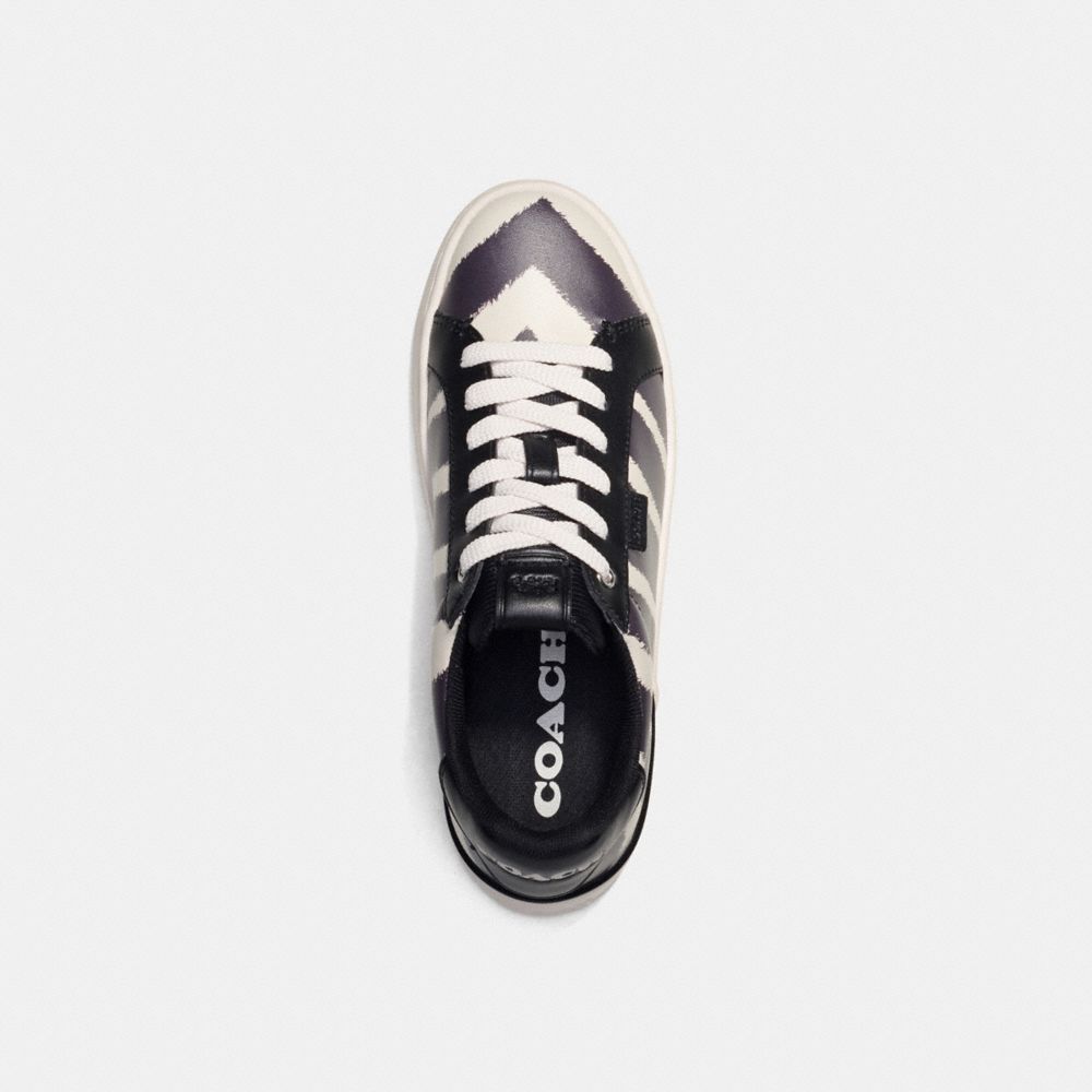 Sneakers Donna Coach Lowline Low Top With Print Nere Bianche | ITZUZ379